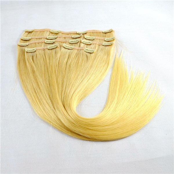 Thick 100% human hair clip in hair extension 220g ZJ0081